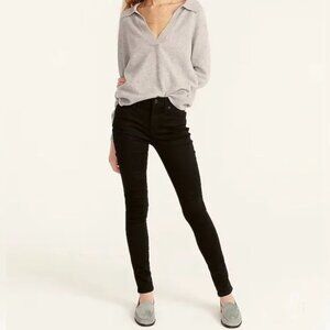 Brand New: J.Crew Mid Rise Stretchy Toothpick Jean, True Black, Women's Size 36